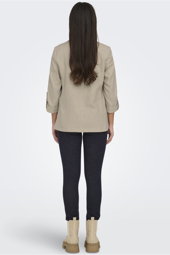 ONLCARO 3/4 UNLINED BLAZER CC TLR 15312199 OXFORD TAN